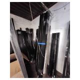 Bulk Lot of Industrial Metal Shelving Rails and Brackets - HALF, NOT ALL!
