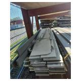 Large Lot of Vinyl Sheets and Misc Boards