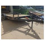 Heavy Duty Equipment Trailer with Chain Hitch 22