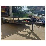 Heavy Duty Equipment Trailer with Chain Hitch 22