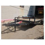 Heavy Duty Equipment Trailer with Chain Hitch 22