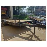 Heavy Duty Equipment Trailer with Chain Hitch 22