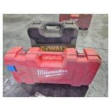 Power Tool Storage Cases W/ Reciprocating Saw& DeWalt Battery