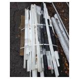 White Vinyl Fence Sections with Posts