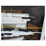 White Vinyl Fence Sections with Posts