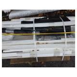 White Vinyl Fence Sections with Posts