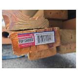 Lumber, Tin Metal, and Plastic pipe.