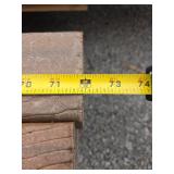 Lumber, Tin Metal, and Plastic pipe.