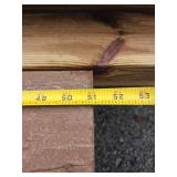 Lumber, Tin Metal, and Plastic pipe.