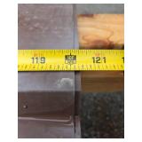 Lumber, Tin Metal, and Plastic pipe.