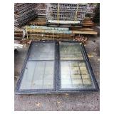 Large Commercial Glass Window Panels with Metal Frame