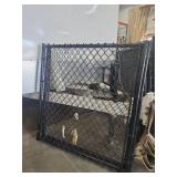 Black Chain Link Fence Gate - one gate, two pieces