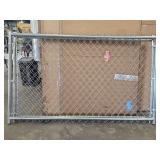 Galvanized Chain Link Fence Gate Panel - one gate, two pieces