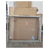 Galvanized Chain Link Fence Gate Frame - one fence two pieces