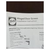 Pella Hinged Door Screen - White Frame