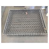 1 Industrial Metal Chain Link Gate 2 Piece