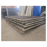 1 Industrial Metal Chain Link Gate 2 Piece