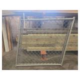 Industrial Racked Chain Link Fence Gate Panel for Small Hills