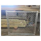 Set of 2 Chain Link Fence Gate Panel