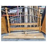 King Size Pine Headboard and Dresser Set