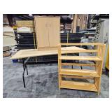 Shelf, Desk, and Bookshelf