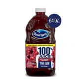 Ocean Spray 100% Juice Cranberry Cherry Juice Blend  64 fl oz Bottle