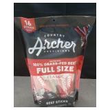 100% Grass-Fed Beef Sticks, CLASSIC, Full Size 1oz (16Pack)(Total 16oz) Retail- $30