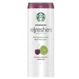 4 pk Starbucks Refreshers Blck Cherry Limeade 12 Oz Cans