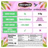 Keto Jam, No Sugar Added - Naturally Sweetened with Allulose and Stevia - Low Calorie and Vegan- Diabetic Friendly - Superfruit Spread - 8 oz / 240g (Mango & Passion) (Mango & Passion)
