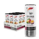 CELSIUS Sparkling Mango Passionfruit  Functional Essential Energy Drink 12 fl oz Can (Pack of 12)