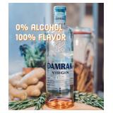 DAMRAK VIRGIN 0.0 Non Alcoholic Distilled Spirit Highest Rated Citrus-Forward Gin Mocktails Mix Delicious Non Alcoholic Cocktails, 700ml