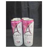 4 PACK ASPIRE HEALTHY ENERGY RASPBERRY + ACAI, 12oz cans