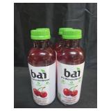 Bai Antioxidant Infused Water Beverage, Zambia Bing Cherry, with Vitamin C and No Artificial Sweeteners, 18 Fluid Ounce Bottle, 4 Pack (date unknown)