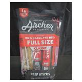100% Grass-Fed Beef Sticks, CLASSIC, Full Size 1oz (16Pack)(Total 16oz) Retail: $30