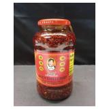Lao Gan Ma Spicy Chili Crisp Hot Sauce Family/Restaurant Size 24.69 Oz.(700 g.) 1.54 Pound (Pack of 1)