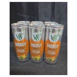 V8 +Energy Orange Pineapple Juice Energy Drink  8 fl oz Can  6 Count