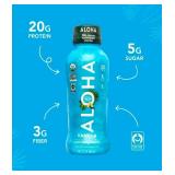 ALOHA Organic Plant Based Vanilla Ready to Drink Protein Shake w/MCT Oil (4 ct, 12oz Bottle) 20g Protein, Low Sugar & Carb, Gluten-Free, Paleo, Non-GMO, No Soy,Stevia or Sugar Alcohol