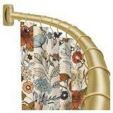 YNL Curved Shower Curtain Rod 35-82In(2.9-6.8Ft), Gold Round Rustproof Shower Rod for Bathroom Bathtub, Adjustable Arched Shower Curtain Rod, Never Rust|Extra Space|Non-Slip|Expandable|Need to Drill.  YNL Curved Shower Curtain Rod 35-82In(2.9-6.8Ft), Gold Round Rustproof Shower Rod for Bathroom Bathtub, Adjustable Arched Shower Curtain Rod, Never Rust|Extra Space|Non-Slip|Expandable|Need to Drill.