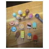 Wooden Ice Cream Toys Kids Kitchen Play Store for Toddlers Girls, Play Kitchen Accessories with Scoop and Menu and Fake Money, Wooden Toys for 3 4 5 Year Old Girls Boys Birthday - Retail: $27 Wooden Ice Cream Toys Kids Kitchen Play Store for Toddlers Girls, Play Kitchen Accessories with Scoop and Menu and Fake Money, Wooden Toys for 3 4 5 Year Old Girls Boys Birthday - Retail: $27