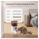 *Damaged, See Photo* IMIPAW Automatic Cat Feeders, 3L Timed Cat Dry Food Dispenser, Dual Power Supply, Programmable Portion Size, Auto Pet Feeder for Cats and Small Dogs - Retail: $37 *Damaged, See Photo* IMIPAW Automatic Cat Feeders, 3L Timed Cat Dry Food Dispenser, Dual Power Supply, Programmable Portion Size, Auto Pet Feeder for Cats and Small Dogs - Retail: $37