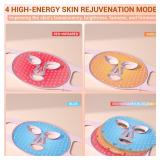 NVBOTY LED Light Therapy Mask, 4 Modes Portable with 2000mAh Rechargeable Remote, Blue, Amber, Infrared and Red Light Mask, 100 LEDs, at Home - Retail: $110 NVBOTY LED Light Therapy Mask, 4 Modes Portable with 2000mAh Rechargeable Remote, Blue, Amber, Infrared and Red Light Mask, 100 LEDs, at Home - Retail: $110