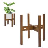 Rnined Adjustable Plant Stand Indoor,Bamboo Mid Century Modern Plants Stands, Stable Plant Holder,Fit 8 9 10 11 12 inch Pots (Pot and Plant Not Included) - Retail: $17 Rnined Adjustable Plant Stand Indoor,Bamboo Mid Century Modern Plants Stands, Stable Plant Holder,Fit 8 9 10 11 12 inch Pots (Pot and Plant Not Included) - Retail: $17