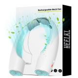 Heelkl AI Neck Fan, 4 Speeds Adjustable Portable Personal Fan Rechargeable, 4000 mAh Battery Faster Cooling Wearable Fan, Ultra Quiet for Home, Office, Travel, Outdoor - Retail: $20 Heelkl AI Neck Fan, 4 Speeds Adjustable Portable Personal Fan Rechargeable, 4000 mAh Battery Faster Cooling Wearable Fan, Ultra Quiet for Home, Office, Travel, Outdoor - Retail: $20