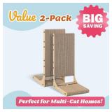 Zakkart 2-Pack Cat Scratching Board, 25.6 Zakkart 2-Pack Cat Scratching Board, 25.6