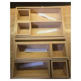 Grow Forward Bamboo Drawer Organizer Boxes - Set of 14 Wooden Drawer Organizers for Kitchen, Bathroom, Office, Desk, Vanity, Makeup - Non-Slip Junk Drawer Organizer Trays for Storage and Organization  Grow Forward Bamboo Drawer Organizer Boxes - Set of 14 Wooden Drawer Organizers for Kitchen, Bathroom, Office, Desk, Vanity, Makeup - Non-Slip Junk Drawer Organizer Trays for Storage and Organization