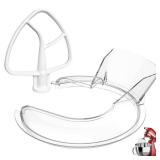 Pouring Shield and Flat Beater for Kitchenaid, Fit 4.5-5Qt Tilt-Head Stand Mixers, Clear Safety Pouring Shield, Flat Beater Replacement, For Kitchen Aid Accessories and Attachments - Retail: $5 Pouring Shield and Flat Beater for Kitchenaid, Fit 4.5-5Qt Tilt-Head Stand Mixers, Clear Safety Pouring Shield, Flat Beater Replacement, For Kitchen Aid Accessories and Attachments - Retail: $5