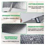 winemana Window Insulation Roll, 48IN x 20FT Reflective Heat Shield Bubble Film, Double-Sided Aluminum Foil Insulation, Weatherproof Garage Door Cover for Windows, RV, Basement, Winter and Summer - Re winemana Window Insulation Roll, 48IN x 20FT Reflective Heat Shield Bubble Film, Double-Sided Aluminum Foil Insulation, Weatherproof Garage Door Cover for Windows, RV, Basement, Winter and Summer - Re