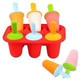 Miaowoof Silicone Popsicles Molds for Toddlers, 6-Cavity Non-BPA Premium Silicone Small Popsicle Molds, Ice Pop Mold with 6 Colorful Reusable Sticks for Kids (Red) - Retail: $13 Miaowoof Silicone Popsicles Molds for Toddlers, 6-Cavity Non-BPA Premium Silicone Small Popsicle Molds, Ice Pop Mold with 6 Colorful Reusable Sticks for Kids (Red) - Retail: $13