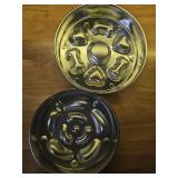 2Pcs Slow Feeder Dog Bowls - 304 Stainless Steel Dog Bowl Set with Non-Slip Base (2~5 Cups Capacity) - Heavy Duty Metal Food and Water Bowls Slows Down Pets Eating for Medium and Large Sized Dogs - Re 2Pcs Slow Feeder Dog Bowls - 304 Stainless Steel Dog Bowl Set with Non-Slip Base (2~5 Cups Capacity) - Heavy Duty Metal Food and Water Bowls Slows Down Pets Eating for Medium and Large Sized Dogs - Re