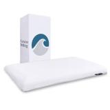 Bluewave Bedding Ultra Slim Gel Memory Foam Pillow for Stomach and Back Sleepers - Thin, Flat Design for Cervical Neck Alignment and Deeper Sleep (2.75-Inches Height, Standard Size) - Retail: $40 Bluewave Bedding Ultra Slim Gel Memory Foam Pillow for Stomach and Back Sleepers - Thin, Flat Design for Cervical Neck Alignment and Deeper Sleep (2.75-Inches Height, Standard Size) - Retail: $40